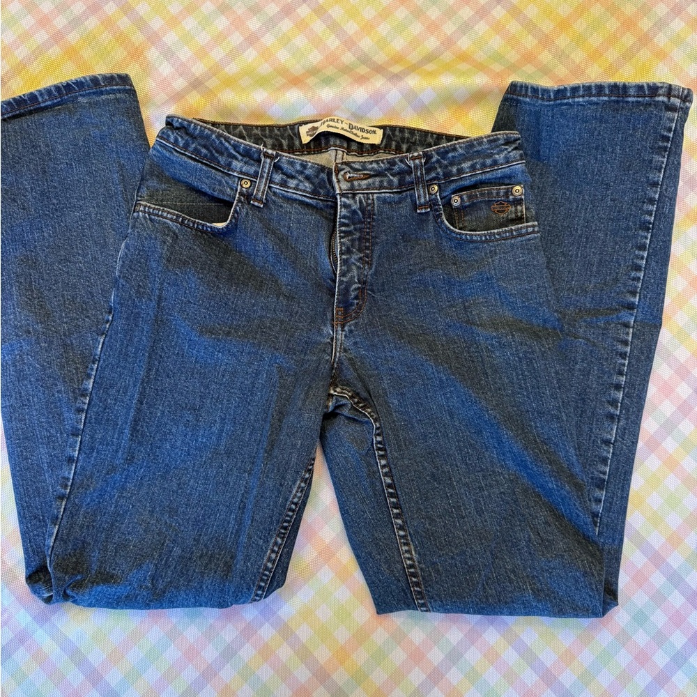 Harley-Davidson Women's Blue Boot Cut Jeans